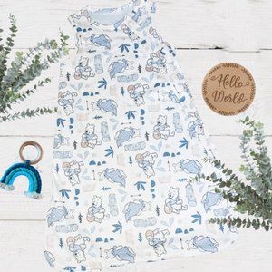 NEW! Infant Girls & Boys Pooh Bear  Lined Sleep Bags | Baby Safe Sleep Blankets